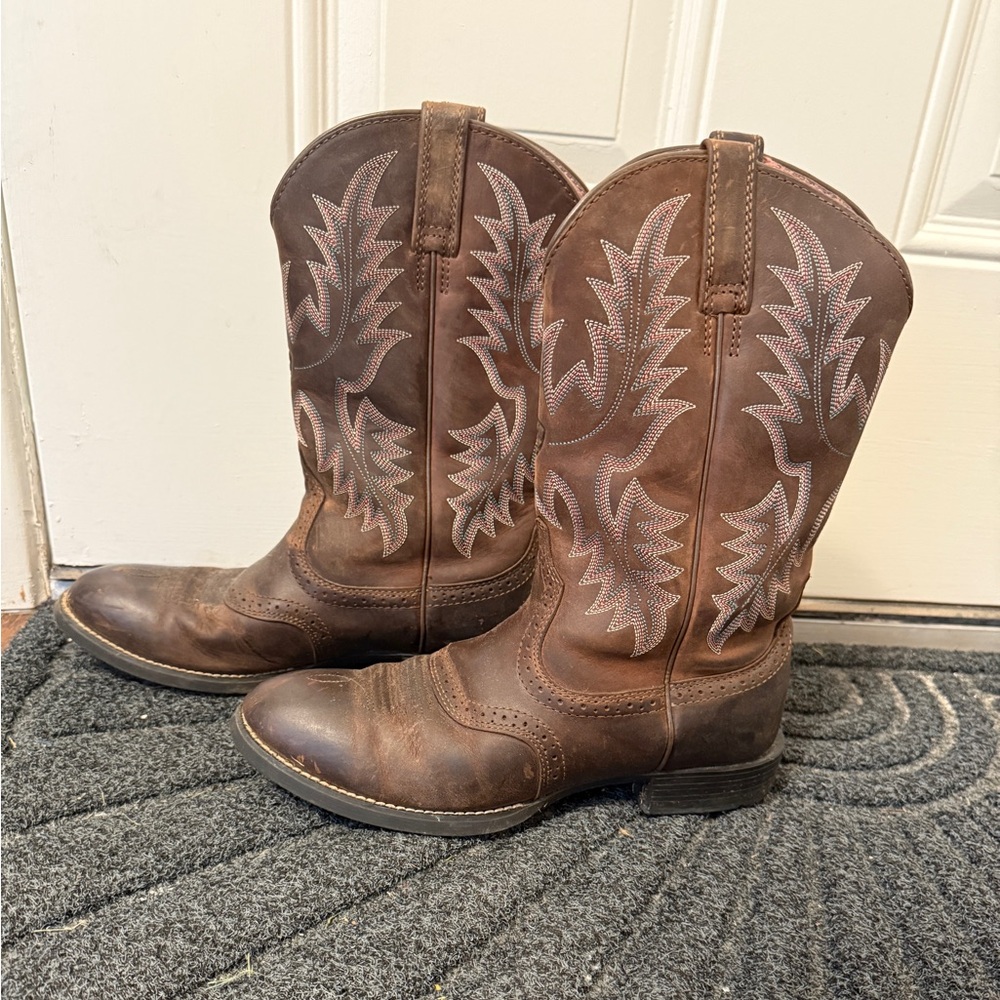 Ariat Brown Western Cowboy Boots